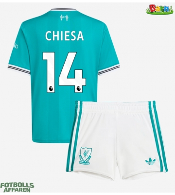 Liverpool Federico Chiesa #14 Tredjeställ Barn 2025-26 Kortärmad (+ Korta byxor)